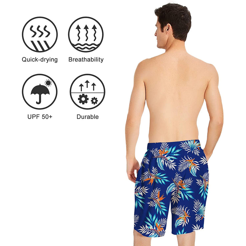 Tropical Leaf Funny Swim Trunks