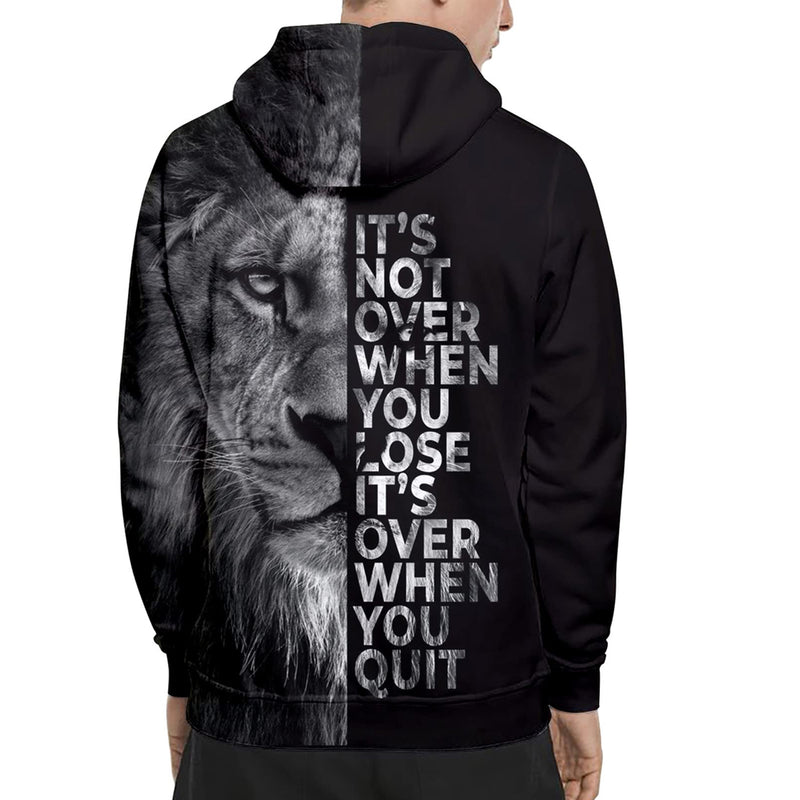 Lion Loose & Quit Funny Hoodie