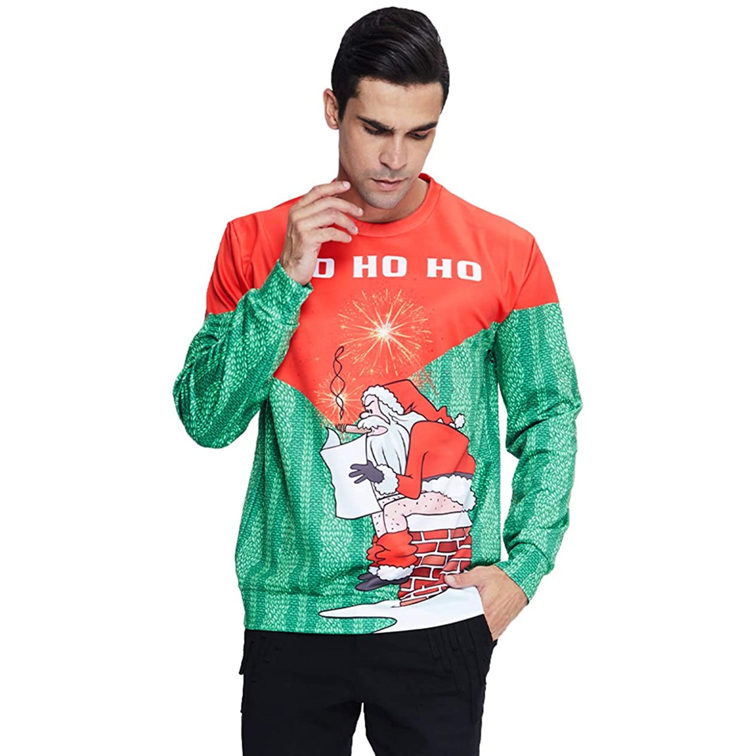 Santa Pooping Chimney Ugly Christmas Sweater – D&F Clothing®