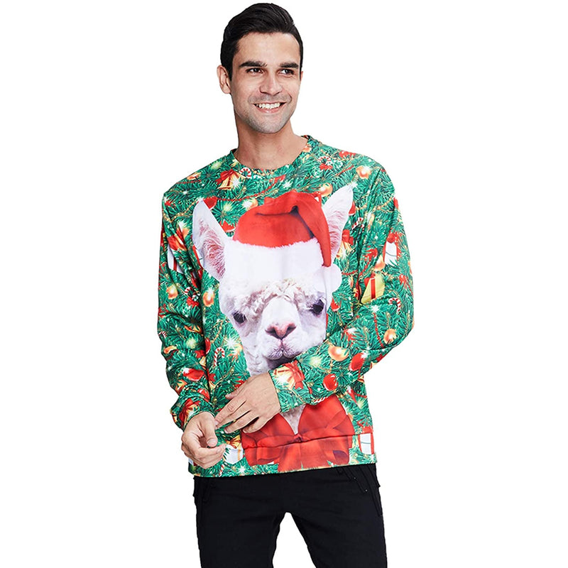 Funny Llama Ugly Christmas Sweater