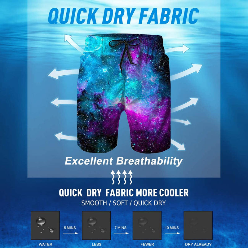 Space Galaxy Funny Swim Trunks