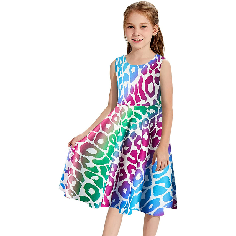 Colorful Leopard Funny Girl Dress