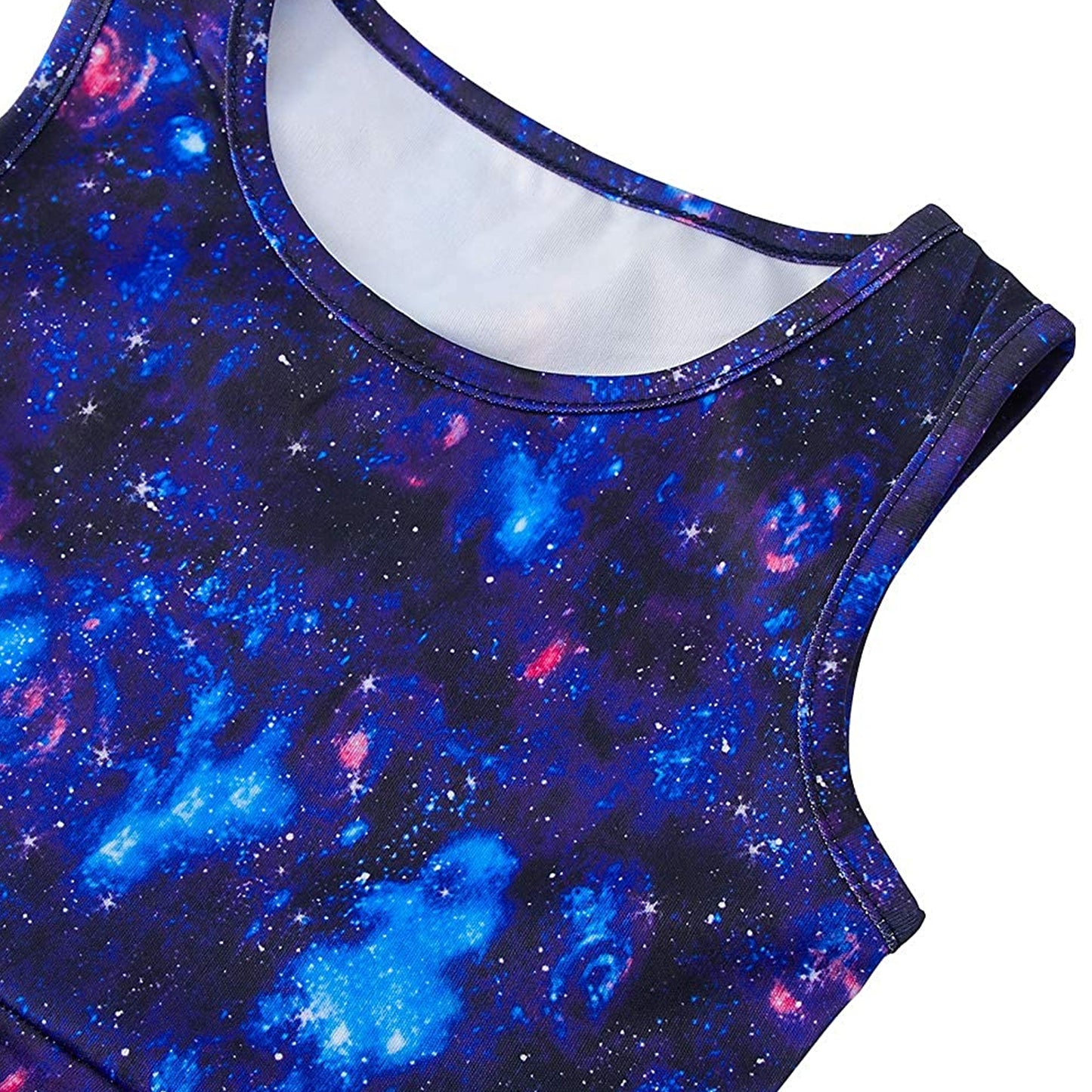 Diepblauwe Galaxy Grappige Meisjesjurk