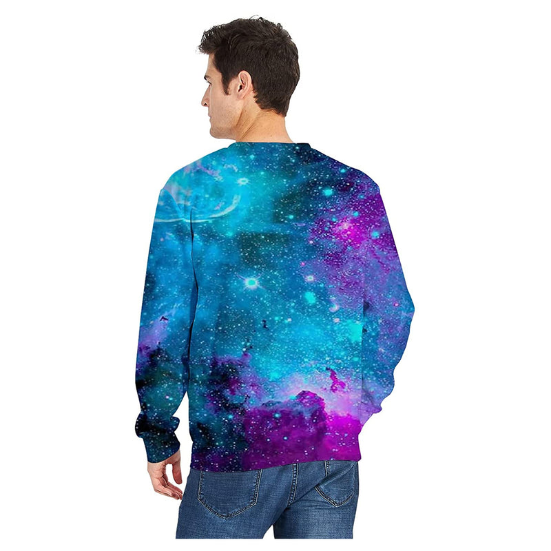 Blue Galaxy Ugly Christmas Sweater
