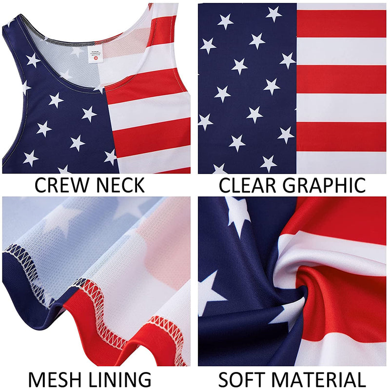 Navy American Flag Funny Tank Top