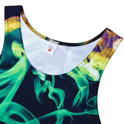 Bunter Rauch Lustiges Tank Top