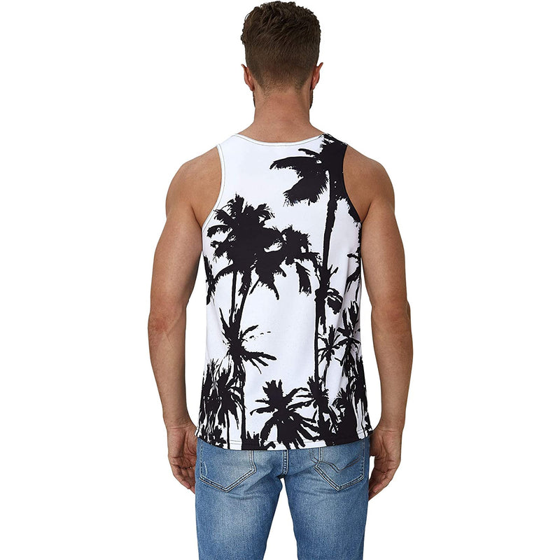 Palm Tree White Funny Tank Top