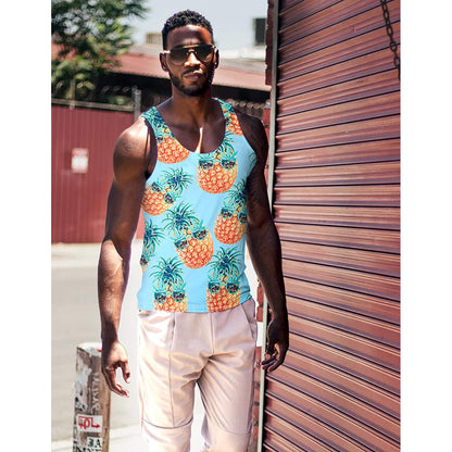 Sonnenbrille Weed Ananas Lustig Tank Top