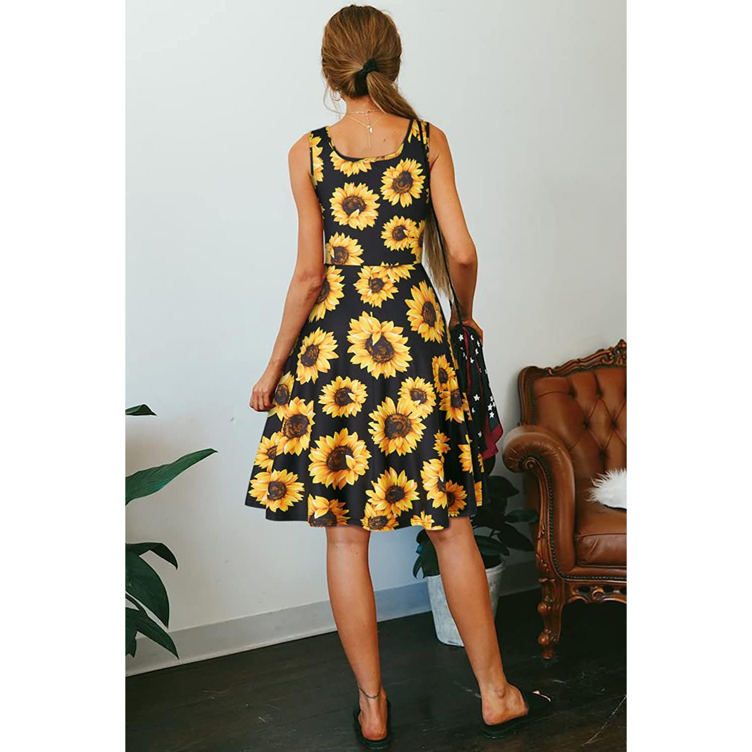 Sunflower Funny Dress for Women M Sunflower Funny Dress for Women M