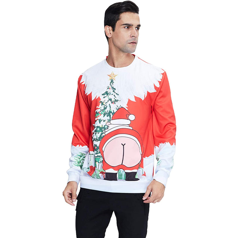 Big Butt Santa Claus Ugly Christmas Sweater