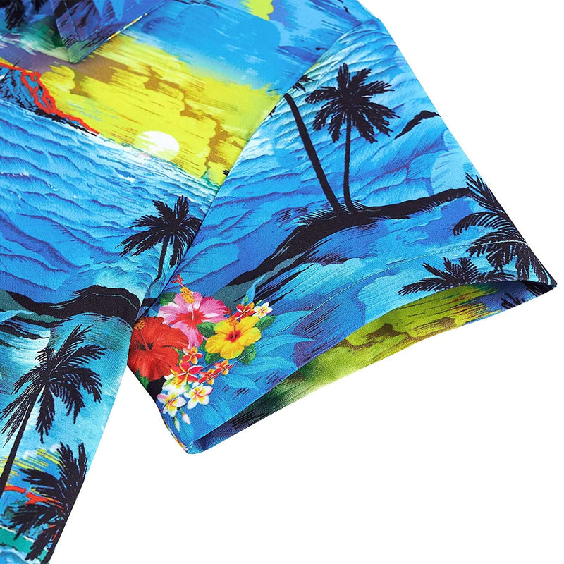 Paint Palm Tree Island Funny Toddler Hawaiian Shirt