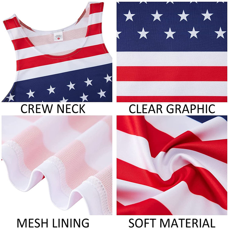 Patriotic American Flag Funny Tank Top