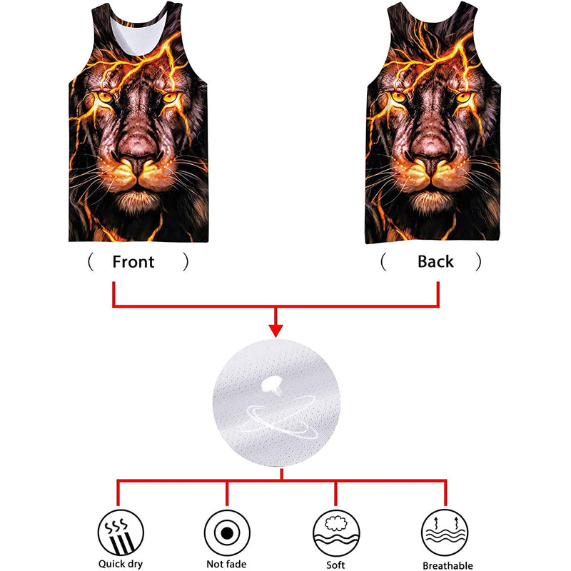 Lion Funny Tank Top