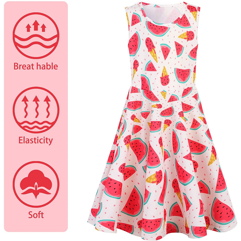 Watermelon Ice Scream Funny Girl Dress