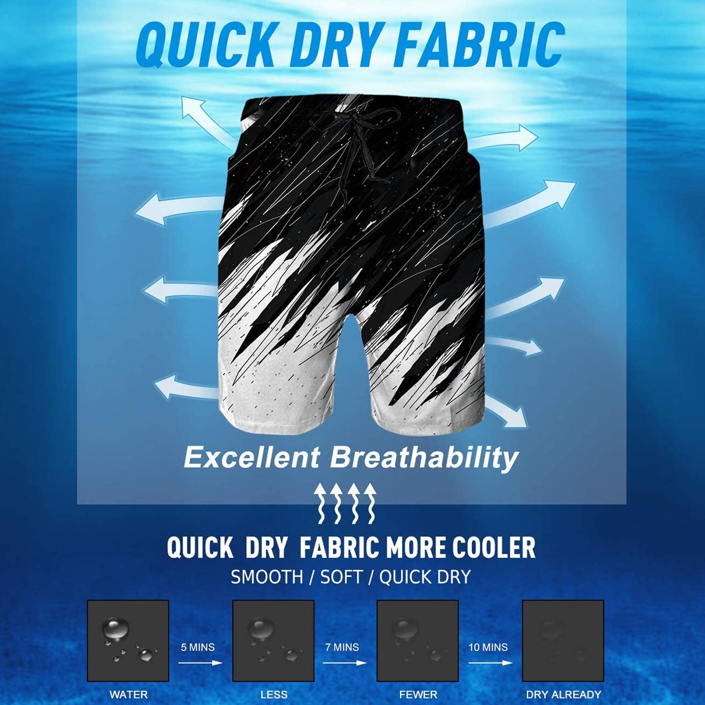 Brush Funny Swim Trunks