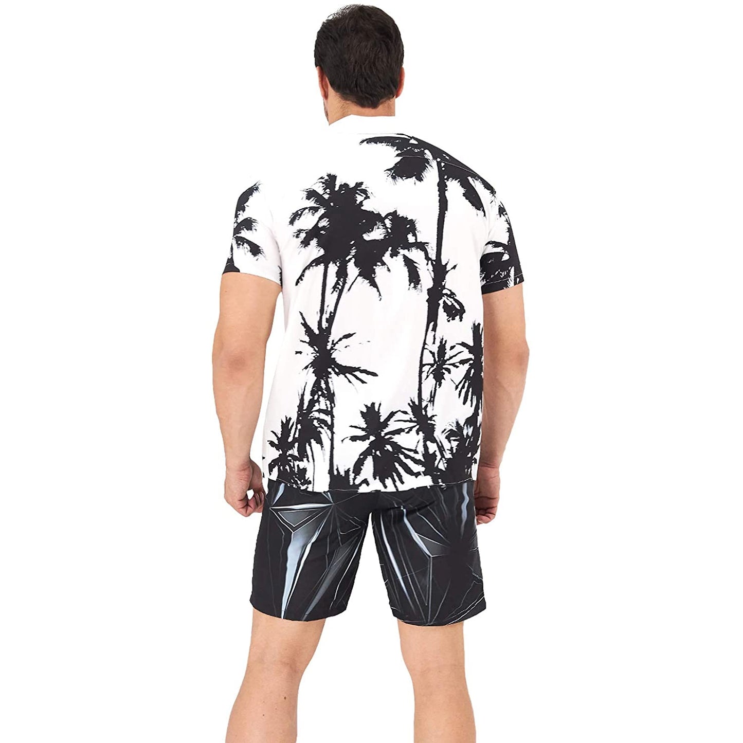 Palme Weißes lustiges Hawaiihemd