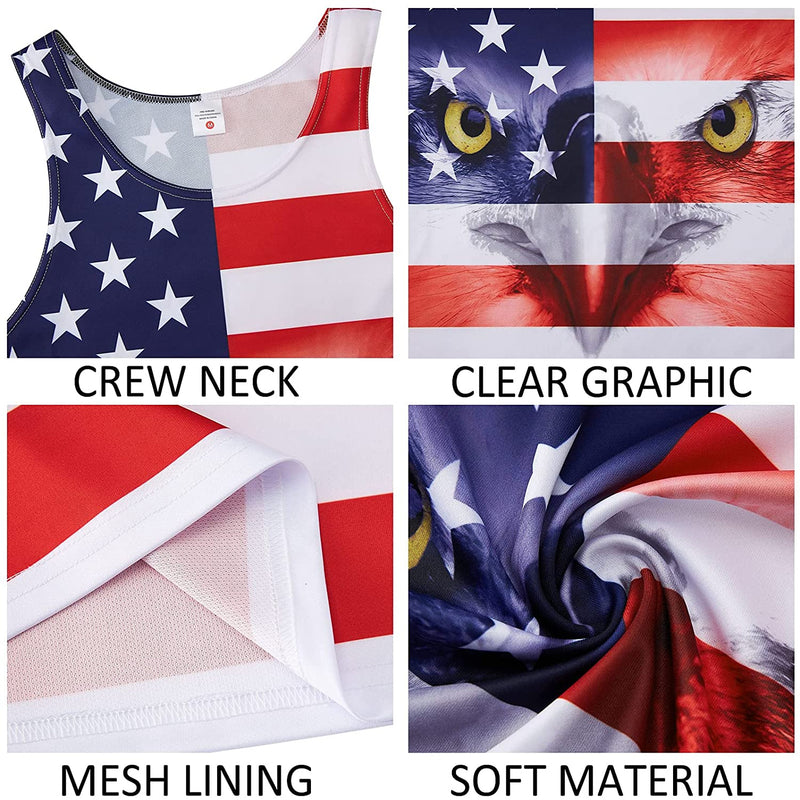 American Flag Eagle Funny Tank Top