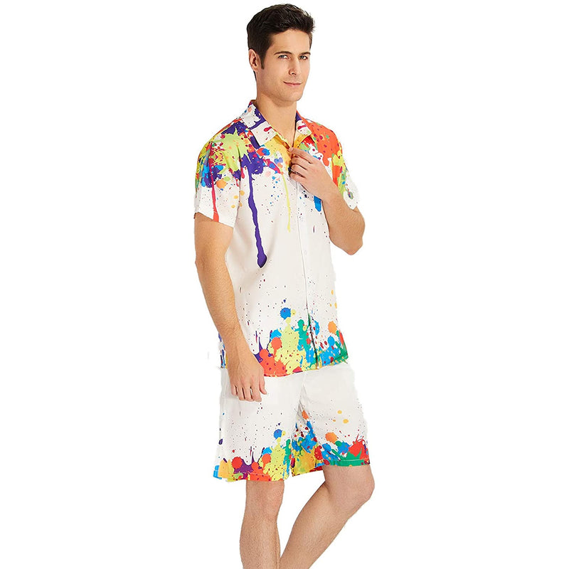 Paint Splatter Funny Hawaiian Shirt