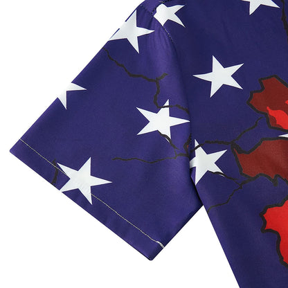 Totenkopf Amerikanische Flagge Männer Strampler