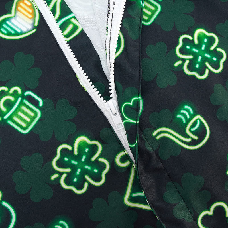 St. Patrick's Day Clover Male Romper