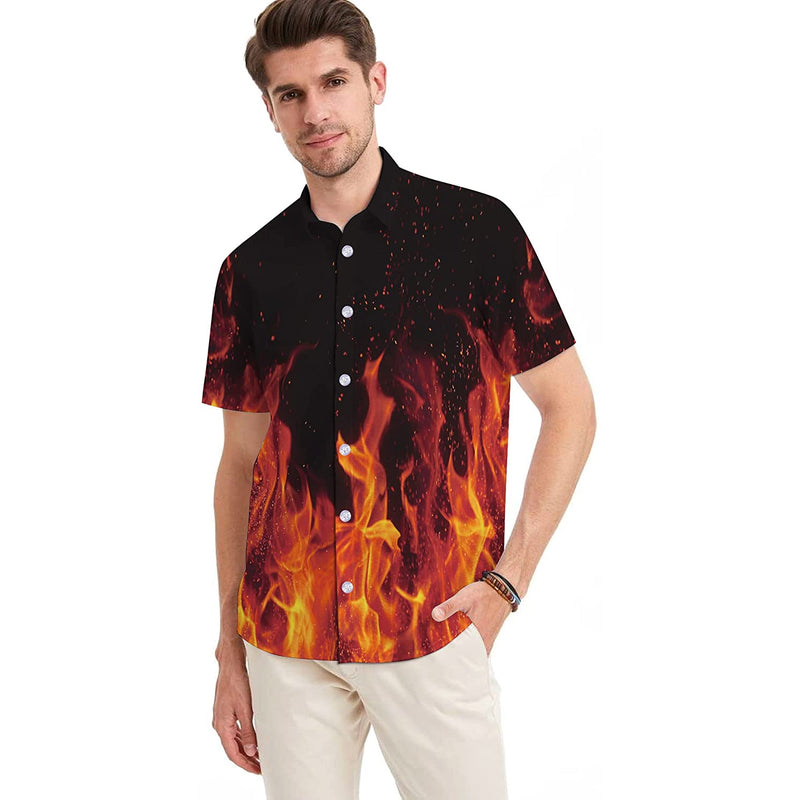Flame Funny Hawaiian Shirt
