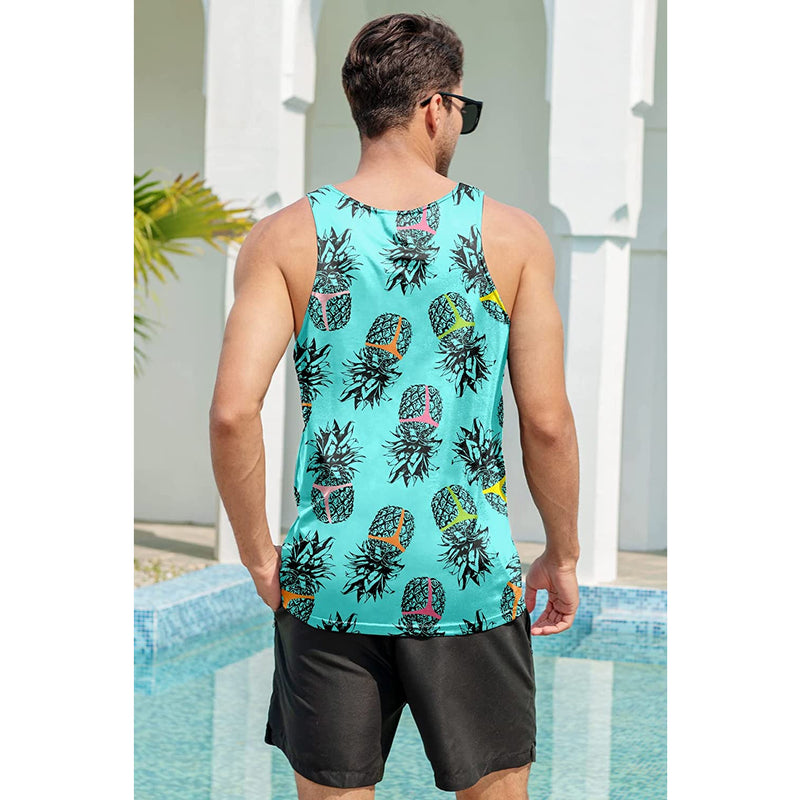 Pineapple Blue Funny Tank Top
