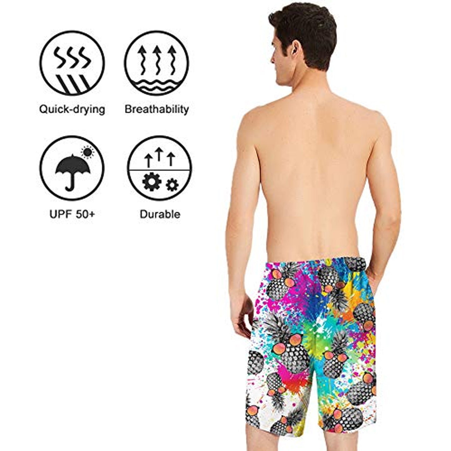 Sonnenbrille Ananas Malerei Lustige Badehose