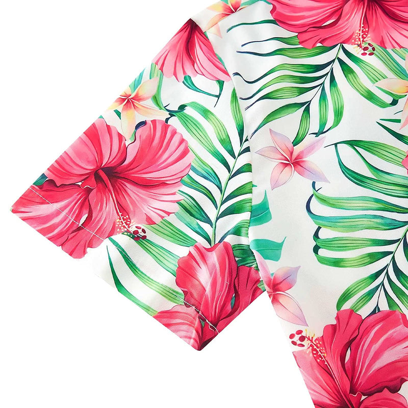 Hawaiian Flower Guy Romper