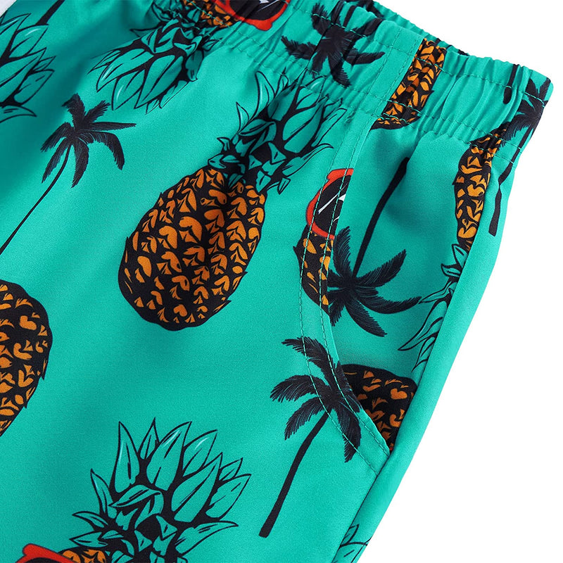 Cool Palm Tree Pineapple Funny Board Shorts for Women