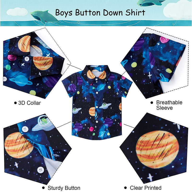 Space Planet Funny Toddler Hawaiian Shirt