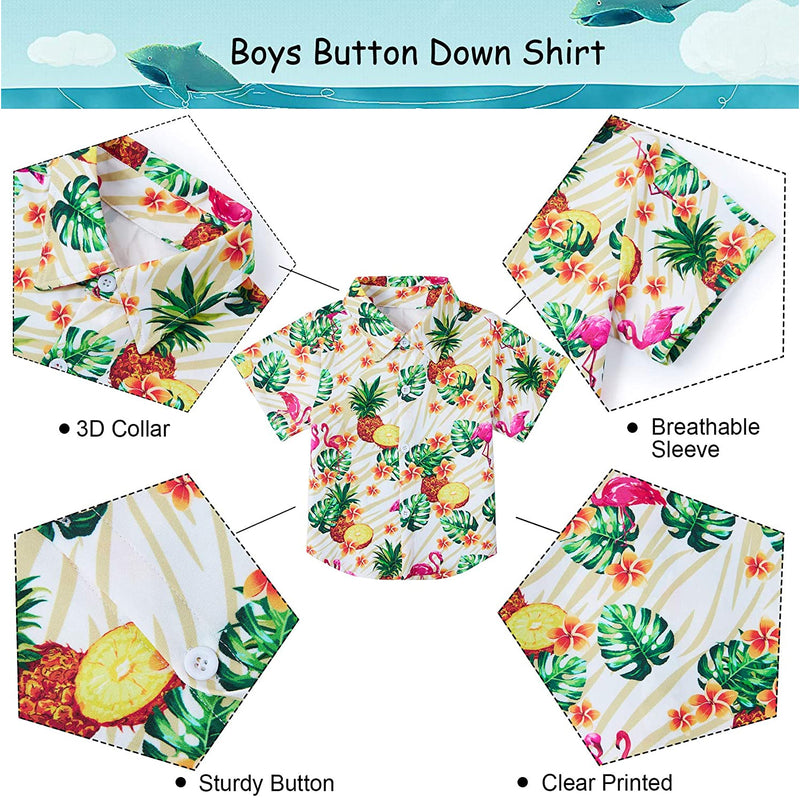 Tropical Pineapple Funny Toddler Hawaiian Shirt