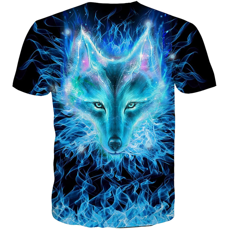 Galaxy Wolf Funny T Shirt