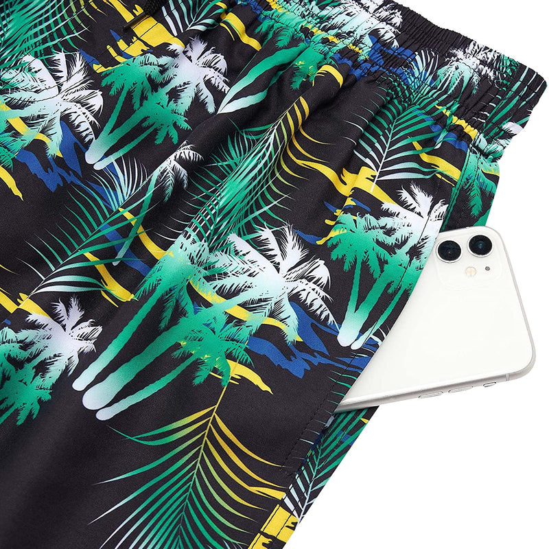 Tropical Leaf Tree Funny Swim Trunks