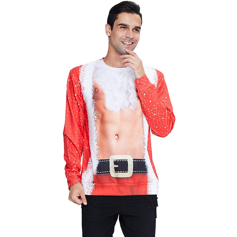 Bearded Muscle Ugly Christmas Sweater