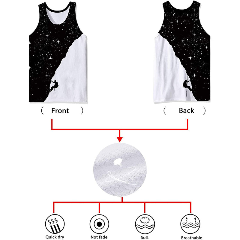Space Climb Mountain Funny Tank Top