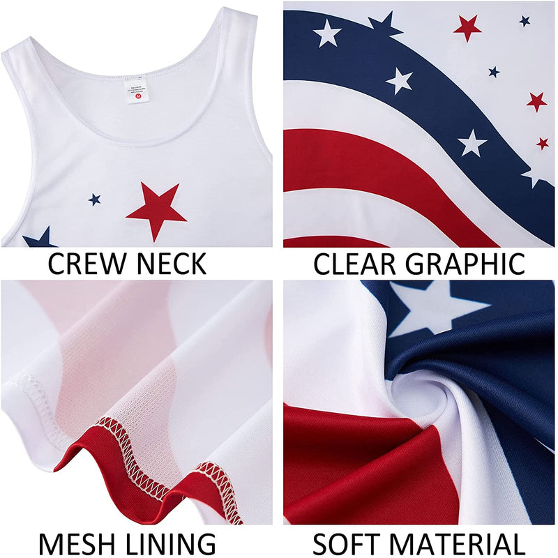 White American Flag Funny Tank Top