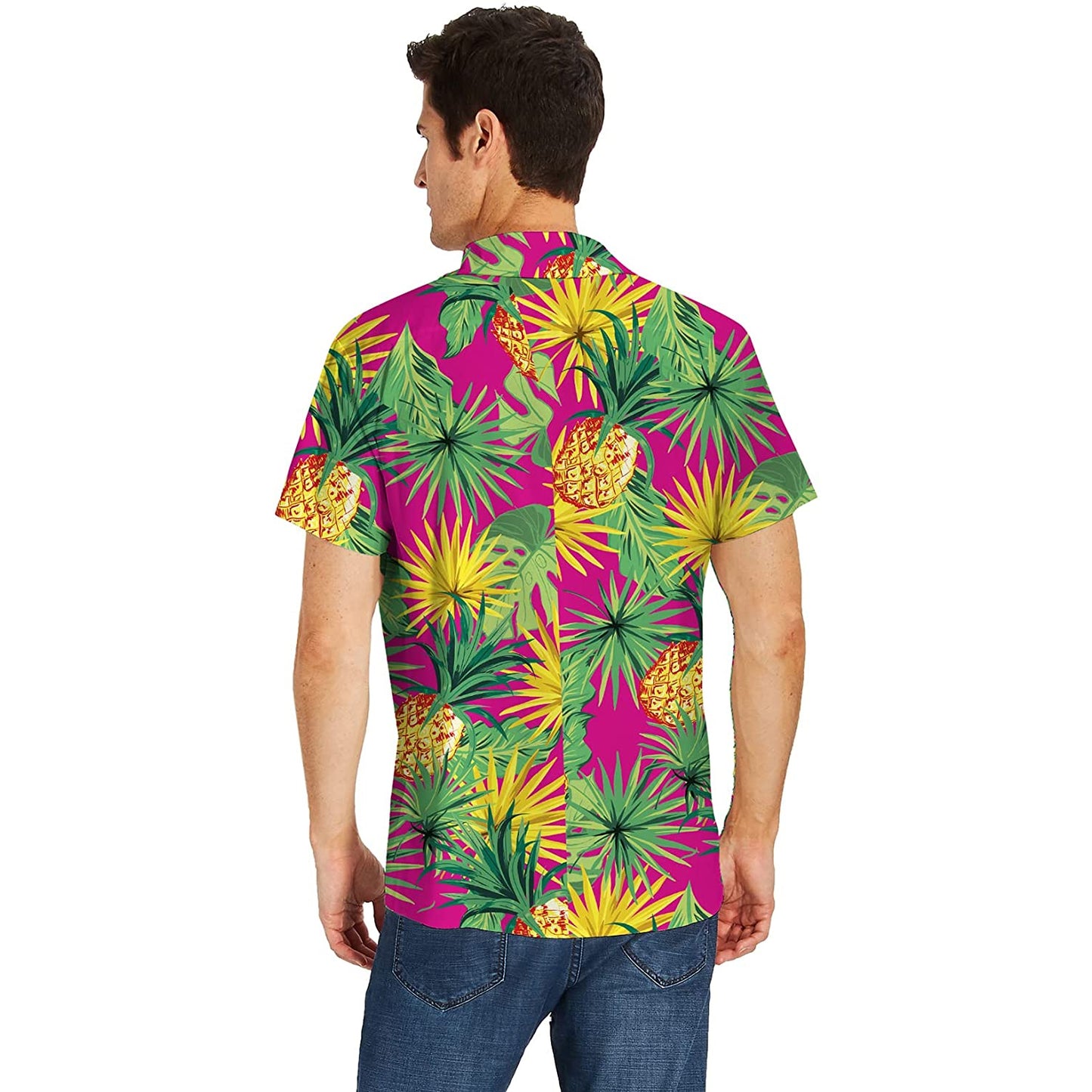 Blatt Ananas Lustiges Hawaiihemd