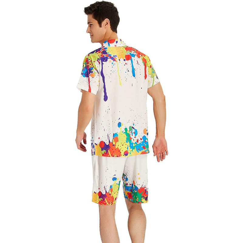 Paint Splatter Funny Hawaiian Shirt