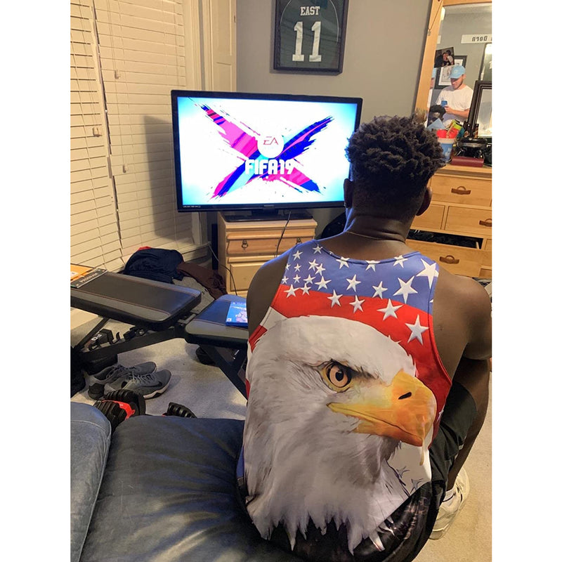 American Flag Eagle Funny Tank Top