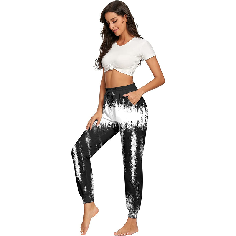 Black Melting Forest Funny Joggers