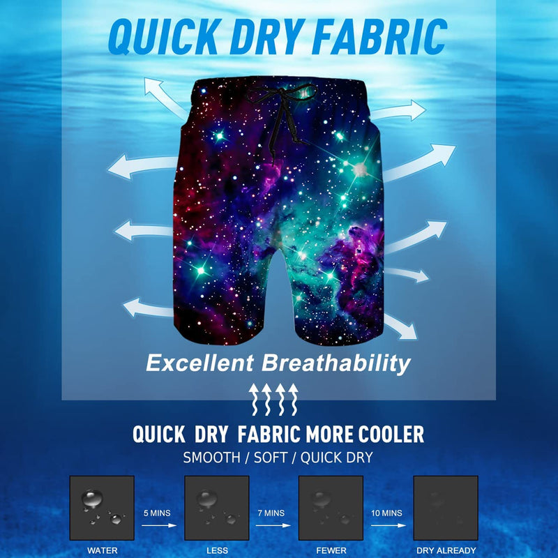 Space Galaxy Funny Swim Trunks