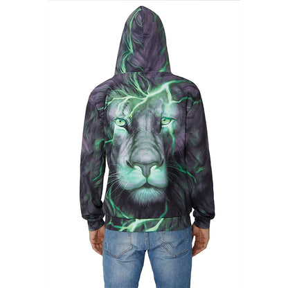 Groene Leeuw Grappige Hoodie