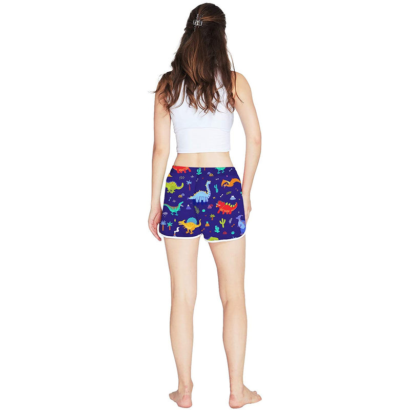 Cute Dinosaurs Funny Board Shorts for Women