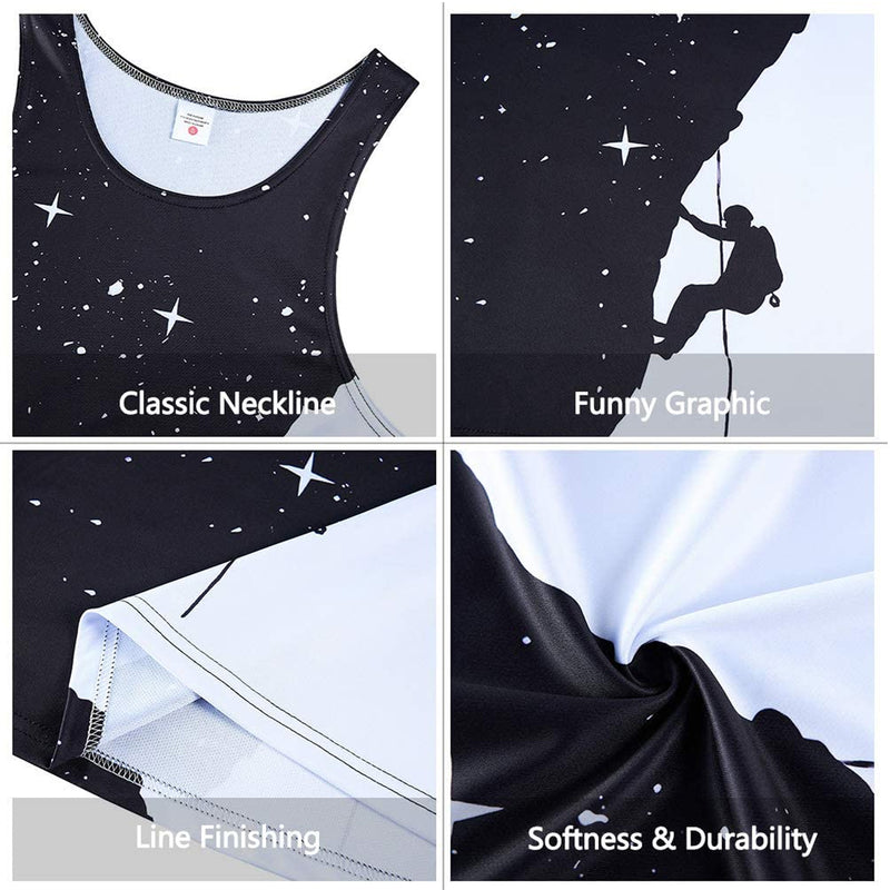Space Climb Mountain Funny Tank Top