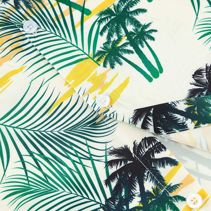 Palmboomblad Grappig Hawaiiaans Shirt