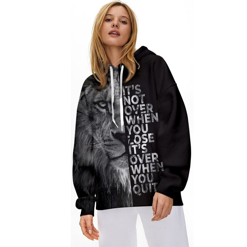 Lion Loose & Quit Funny Hoodie