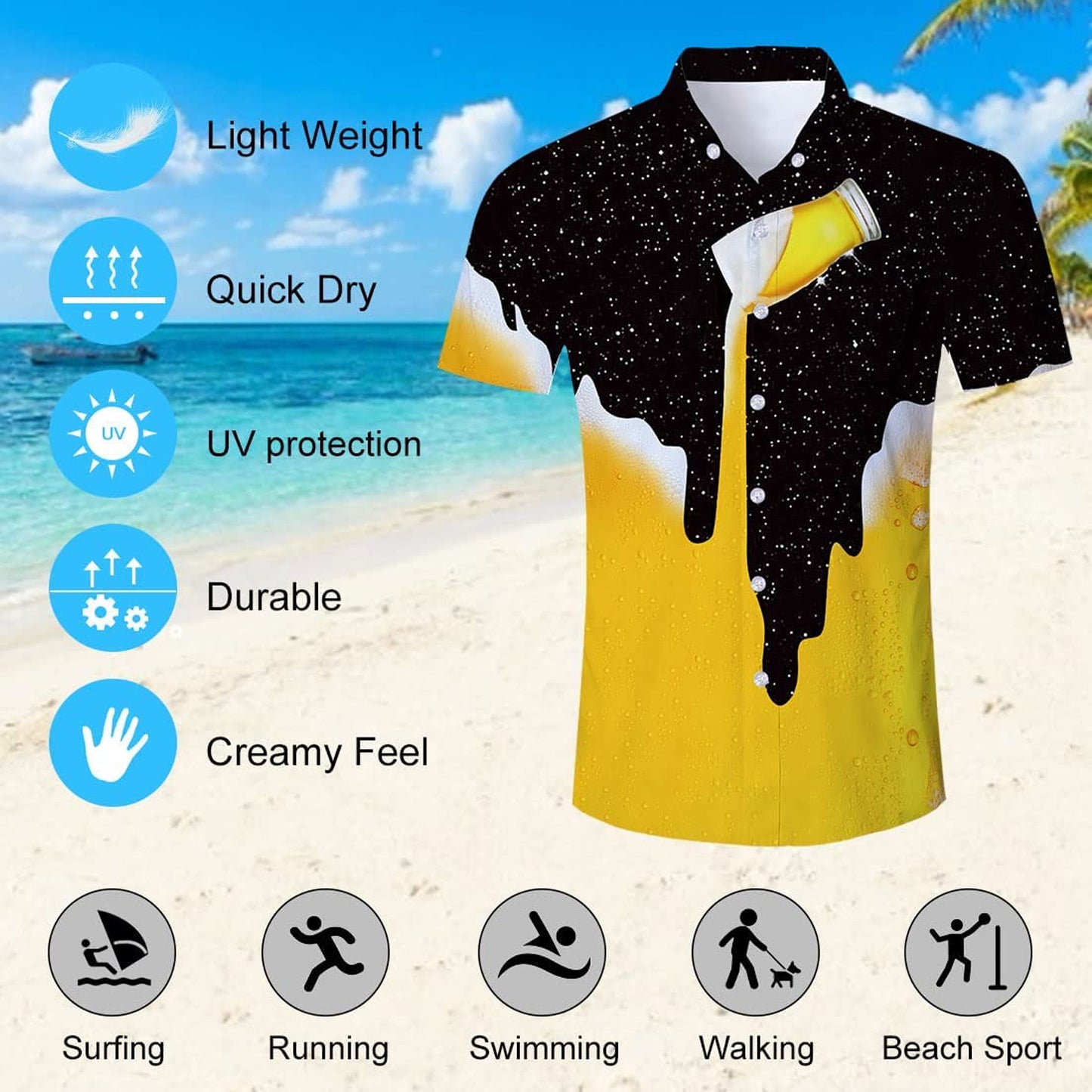 Galaxy Gießen Bier Lustige Hawaiian Shirt