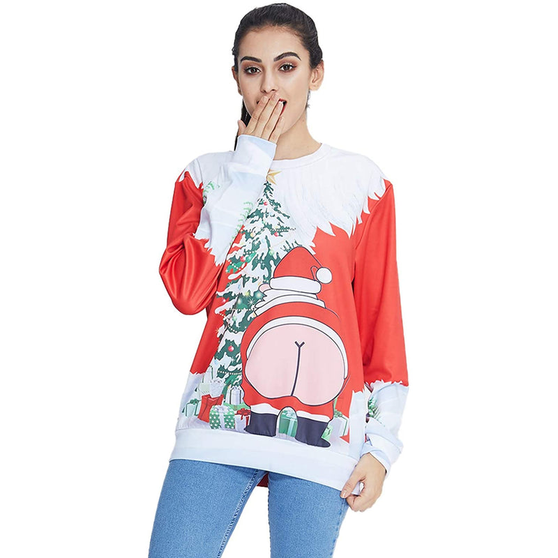 Big Butt Santa Claus Ugly Christmas Sweater