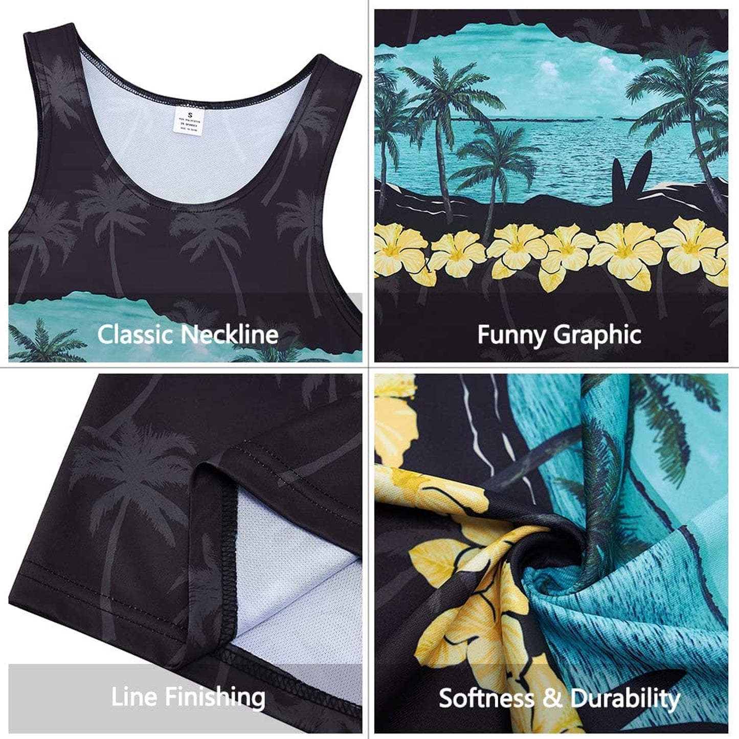 Palmboom Bloemen Grappig Tank Topje