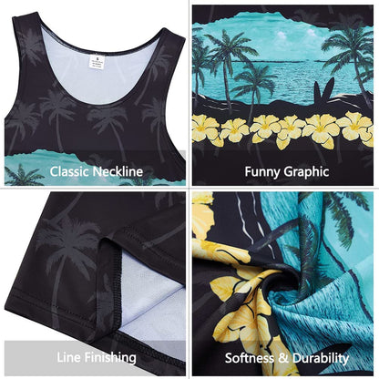 Palmboom Bloemen Grappig Tank Topje